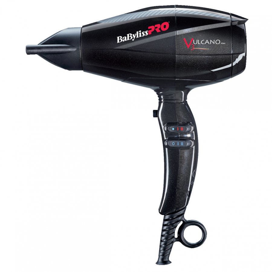 Профессиональный фен BaByliss Pro Vulcano V3 Ionic Black 2200W арт. BAB6180IBE